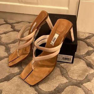 Miista light pink croc heels- size 41 or US 10/11 Thong heels.